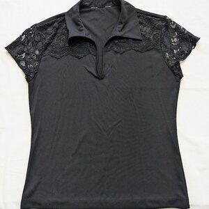 Lacy  black top